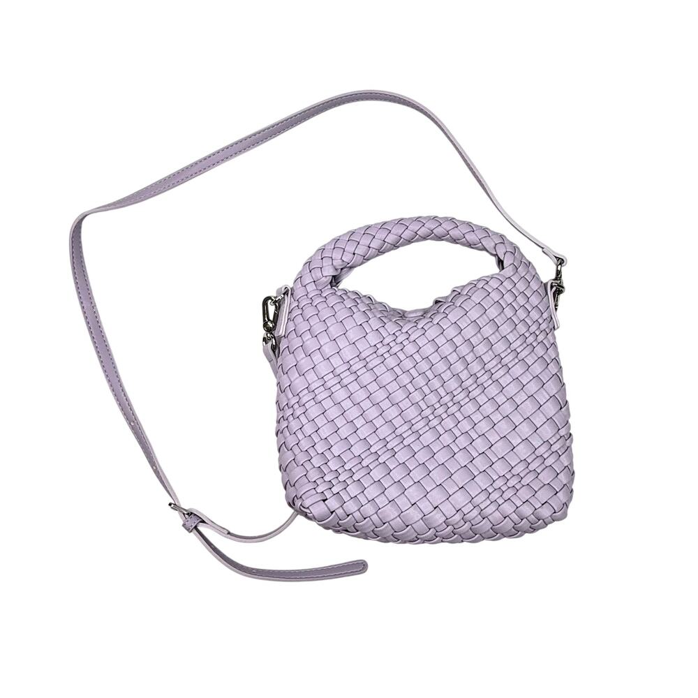 Forever 21 Lilac Purple Woven Mini Crossbody Bag